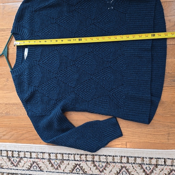SONOMA BRAND WOMEN'S BLUE SCOOPNECK PULLOVER SWEATER SIZE LARGE - Picture 12 of 15